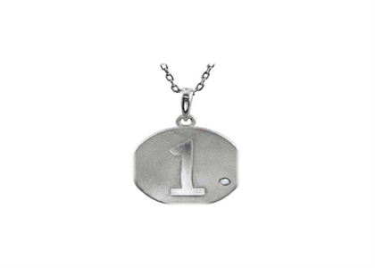 White Gold Plated | Numeric Pendants